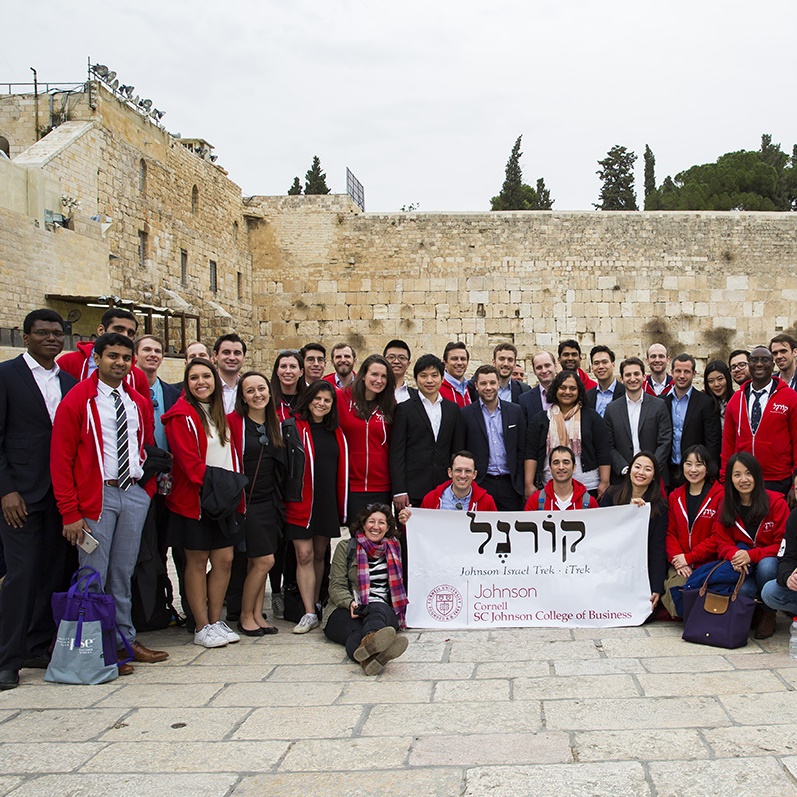 Johnson Israel Trek participant group photo