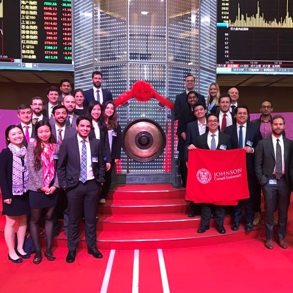 Johnson students at the Chinese Stock Exchange Johnson students at the Chinese Stock Exchange