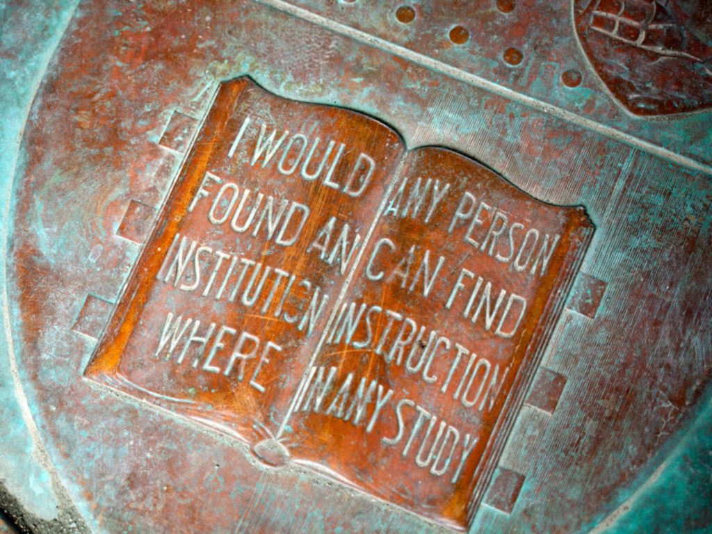 Plaque inscribed with Any Person Any Study