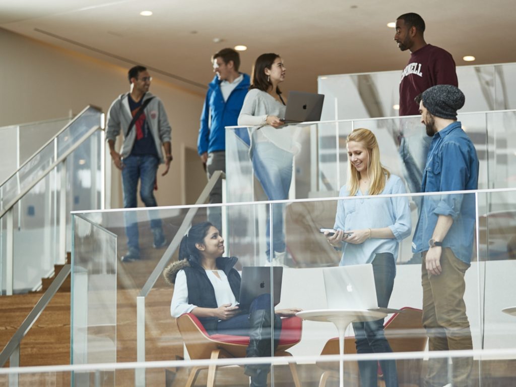 Group of students at Cornell Tech.