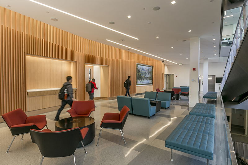 Interior of the Breazzano Family Center lobby