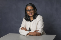 Headshot of Lakshmi Bhojraj, Executive Director of the Parker Center