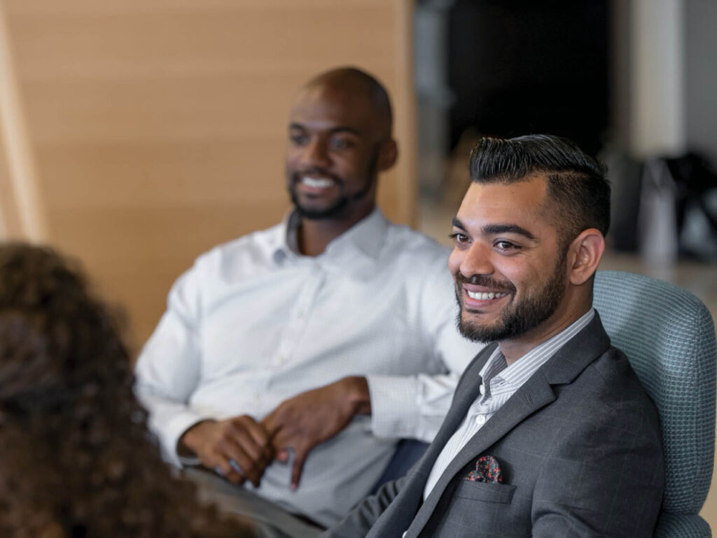 Cornell Johnson Industry Advantage students smiling