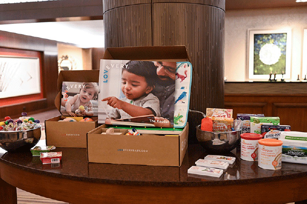 Items from Jessica's business on a table