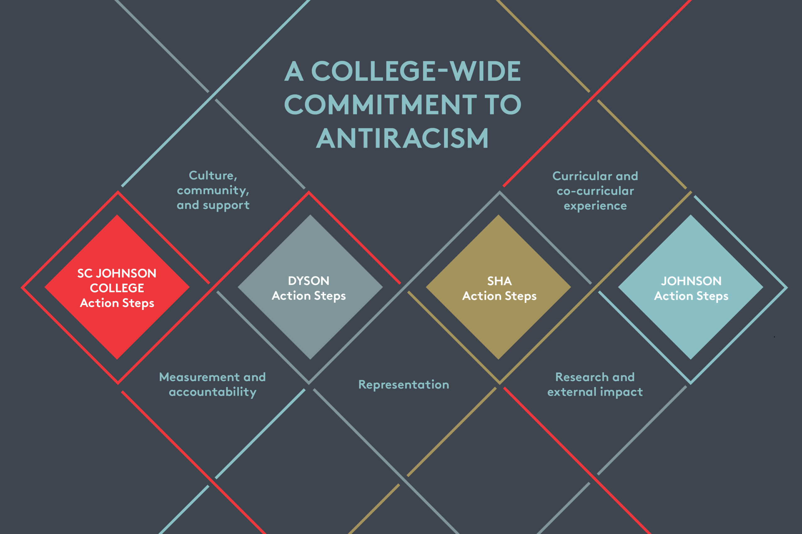 A College-Wide Commitment to Antiracism infographic 