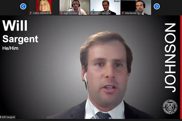 Zoom screen shot of Will Sargent