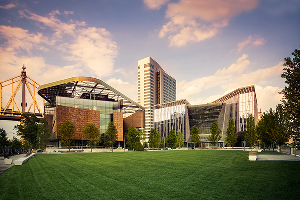 Photo of the Cornell Tech campus on Roosevelt Island in New York City