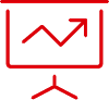 red presentation icon