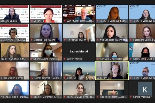 Zoom image of competitors at WIN conference