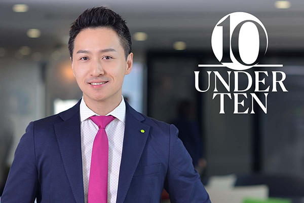 upper body photo of Steve Cheng, wearing a suit