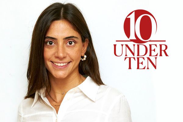 headshot of Mariam Kalandarishvili with the 10 Under 10 graphic identifier overlaid on the photo.