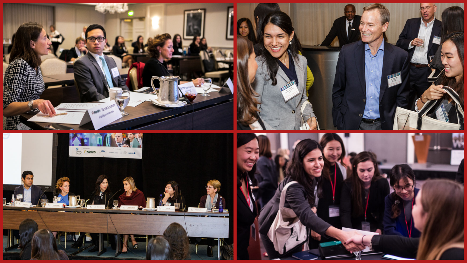 Collage of photos from 2019 Women in Investing Conference