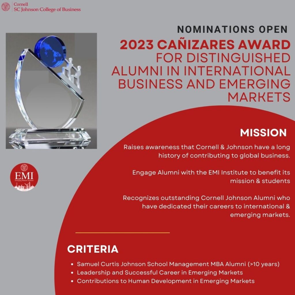 Canizares Award banner