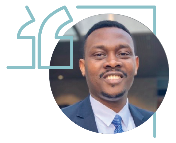 Headshot of Nnamdi Iwuji MBA ’21.