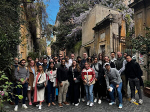 MBA students in an international location