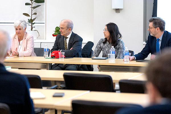 Image of a panel of faculty from the SC Johnson College of Business