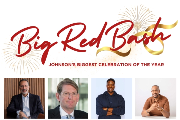 Headshots of the four Big Red Bash2 026 Alumni Award Winners.