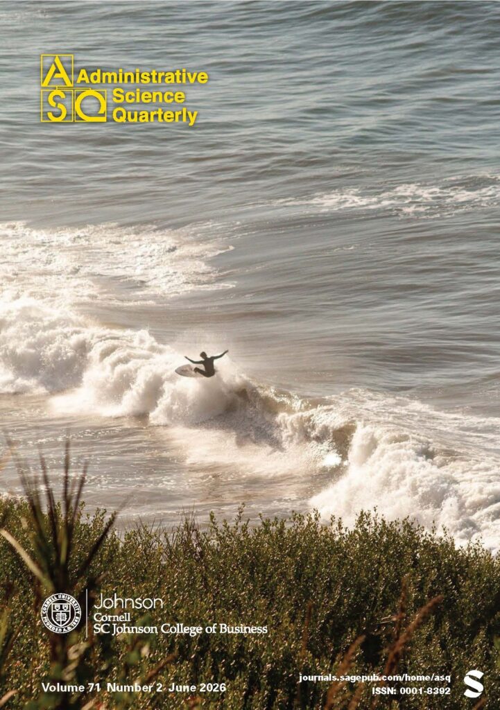 ASQ June cover image: surfer on top of a wave